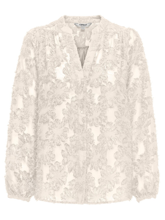 ONLY Bluzka Korsa 15360837 Beżowy Oversize