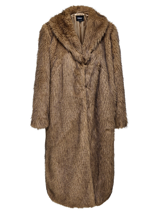 ONLY Futro Dawn 15352794 Brązowy Regular Fit