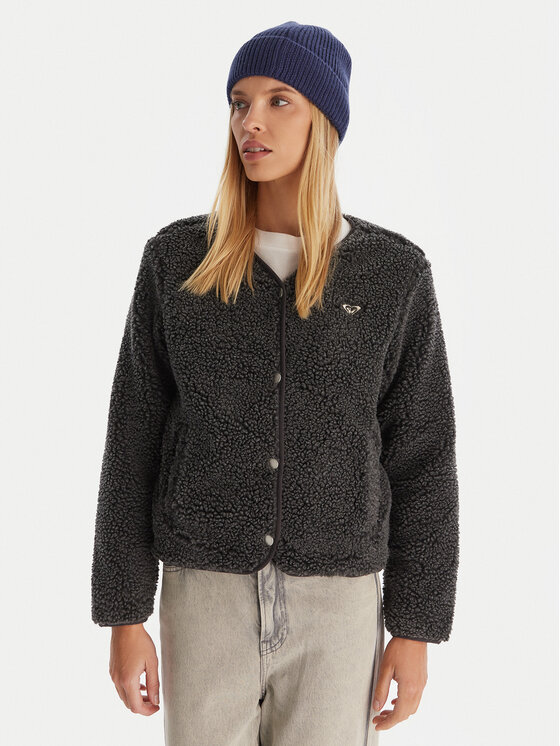 Roxy Polar Iconic Town ERJPF03229 Szary Regular Fit