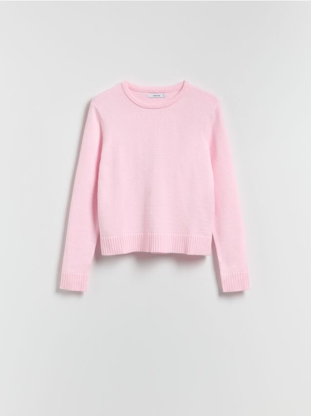 Reserved - Sweter z wiskozą - różowy