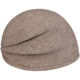 Czapka z Sukna Welnianego Liliova by Loevenich, szarobrązowy, One Size