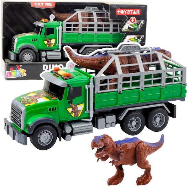 Ciężarówka do transportu dinozaurów z figurką
