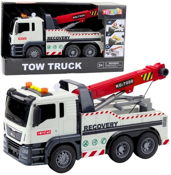 Ciężarówka z regulowanym dźwigiem światło dźwięk