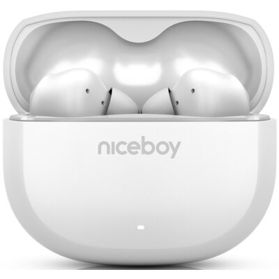 Niceboy Pins 4 ANC 400 mAh + 2x 50 mAh IPX4 biały