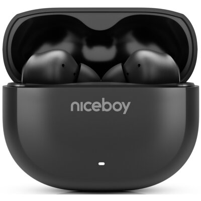 Niceboy Pins 4 ANC 400 mAh + 2x 50 mAh IPX4 czarny