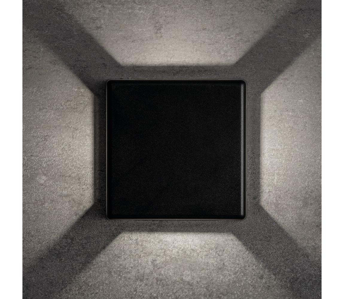 Kanlux 39182 - LED zewnętrzny kinkiet REFAZI LED/6W/230V IP54 czarny