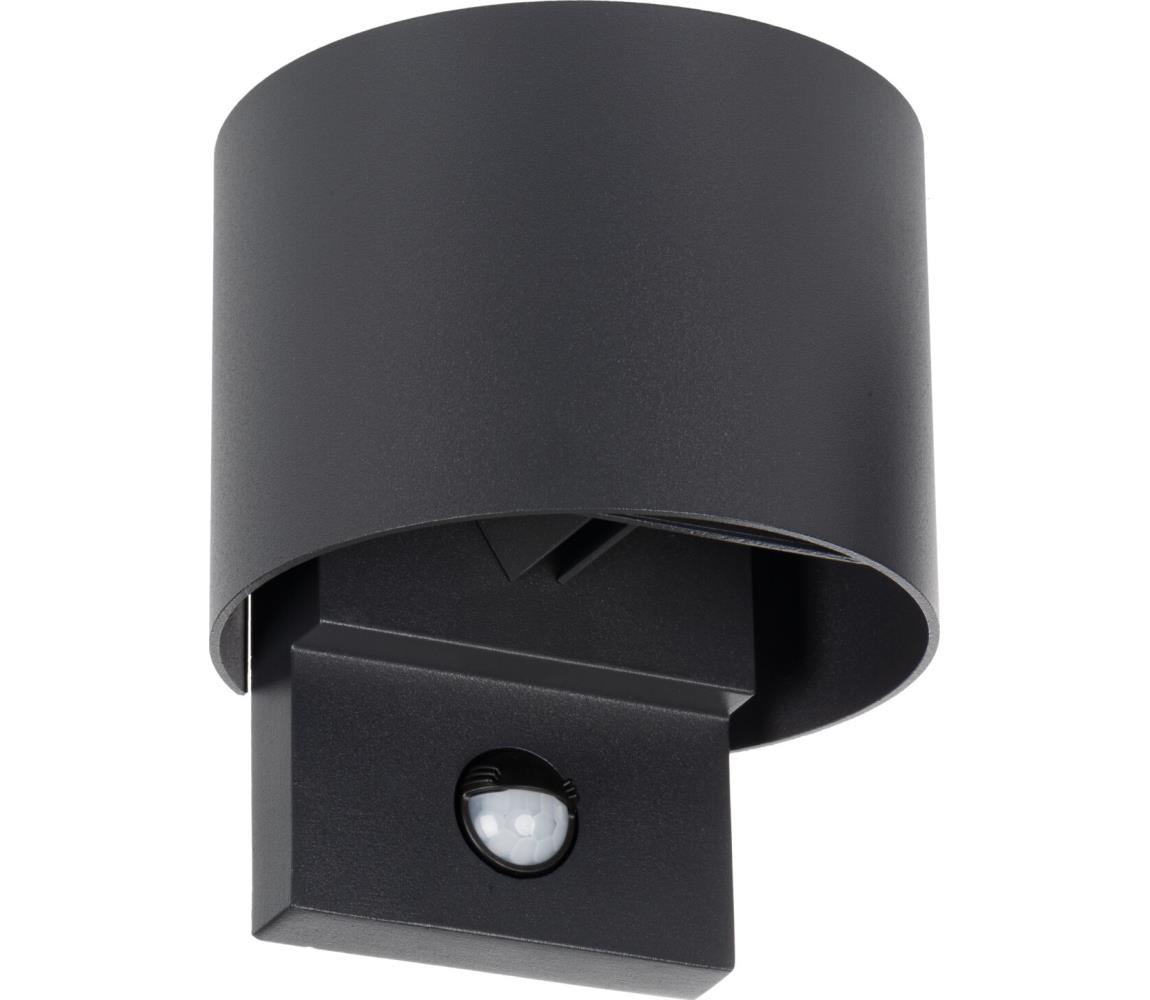 Kanlux 28995 - Zewnętrzny kinkiet LED z czujnikiem REKA LED/7W/230V IP54 antracyt