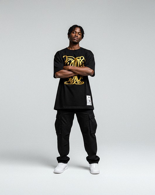 T-Shirt bawełniany 'Niebieski Robi Kreski'