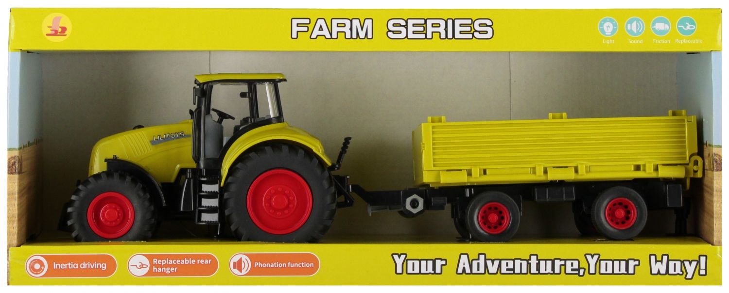 Traktor z akcesoriami - model lub pojazd