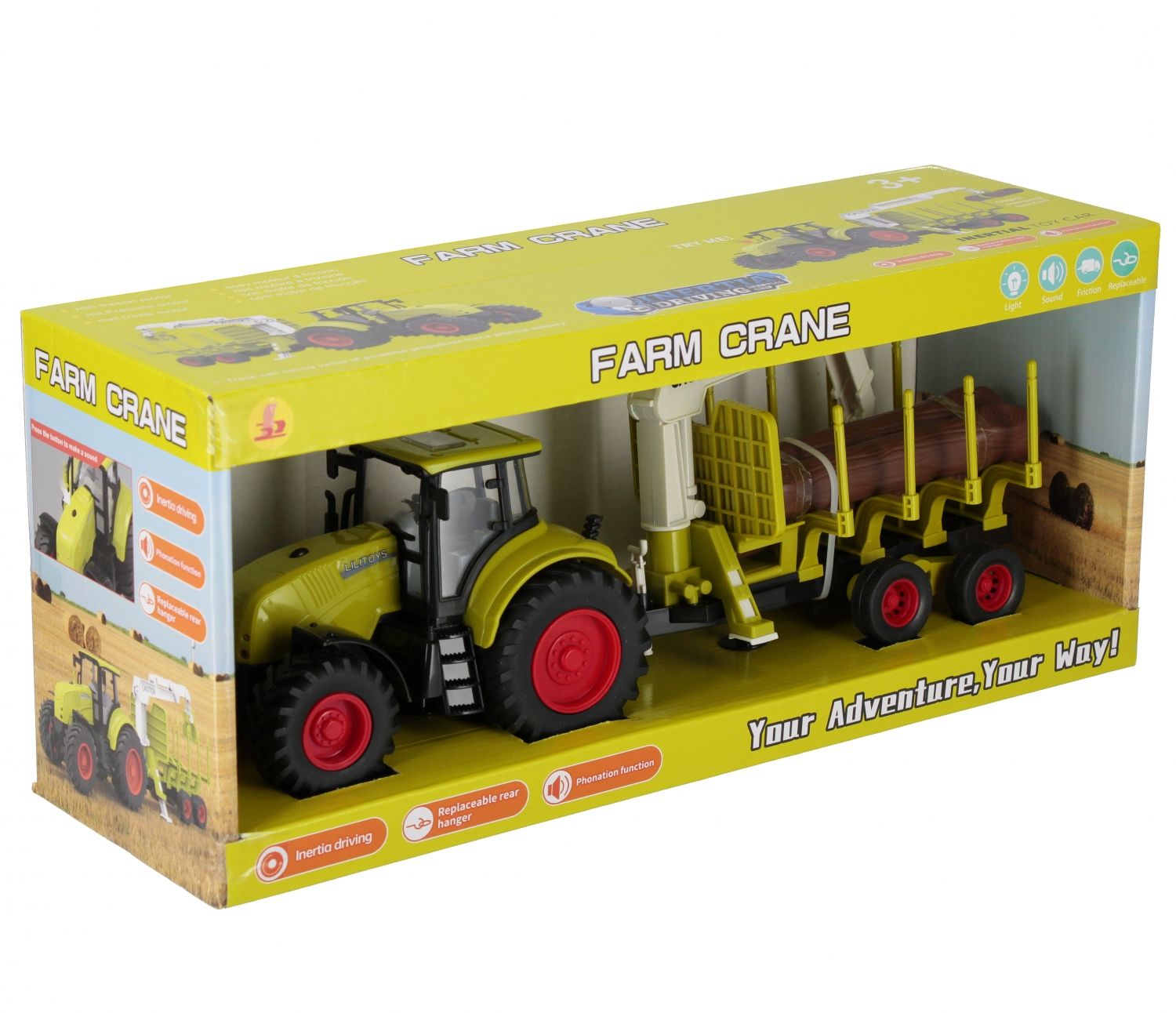 Traktor z akcesoriami - model lub pojazd