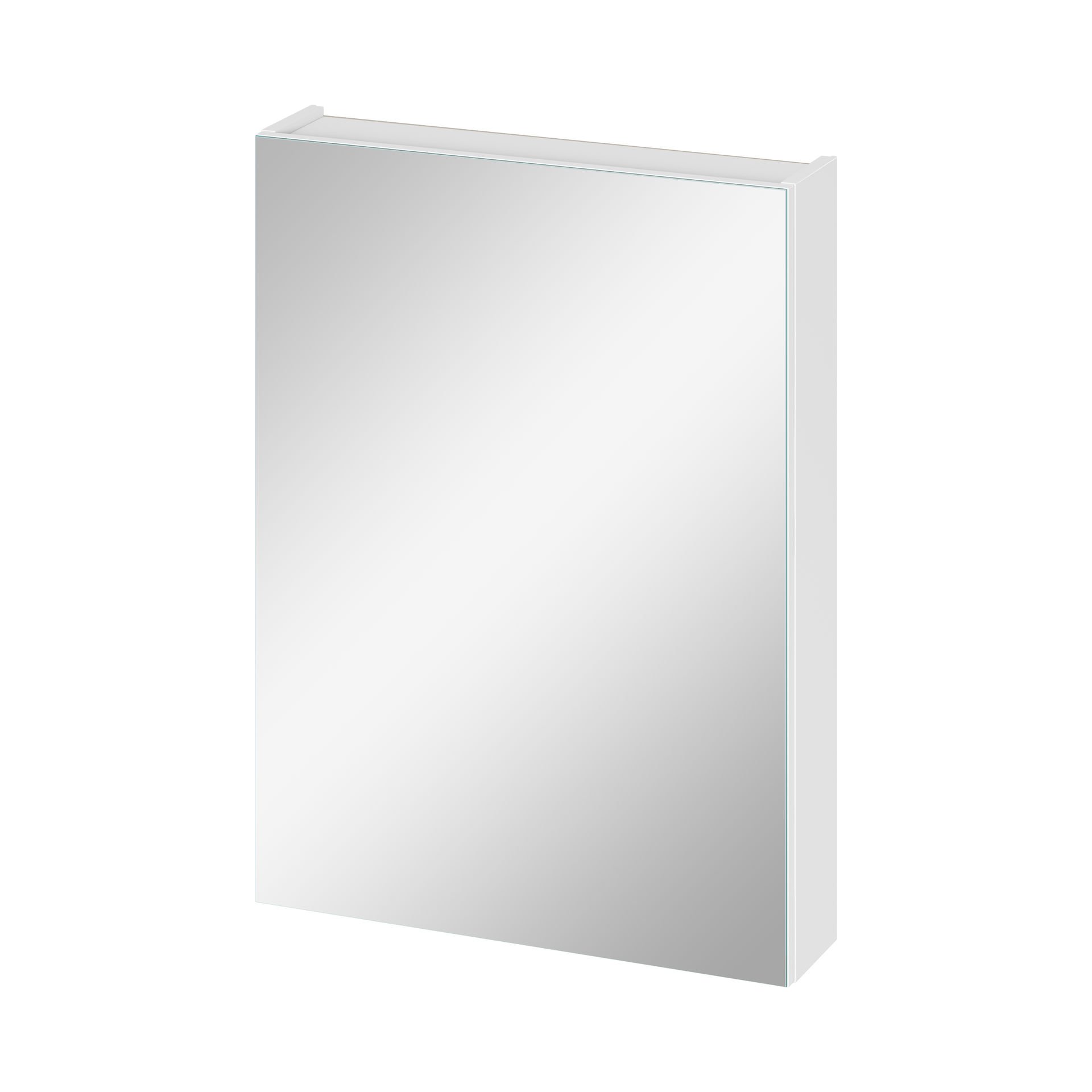 Szafka łazienkowa wisząca z lustrem Senti Maletto 60 cm biały połysk