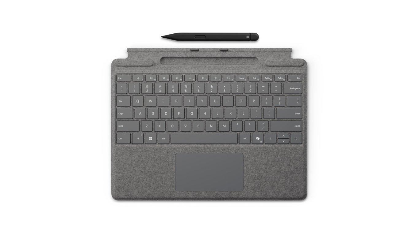 Microsoft Surface Pro Keyboard with Slim Pen for Business QWERTY Angielski Microsoft Cover port Platyna