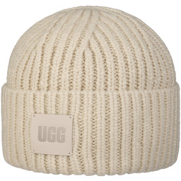 Czapka Beanie Chunky Rib by UGG, kremowobiały, One Size
