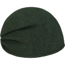 Czapka z Sukna Welnianego Liliova by Loevenich, ciemnozielony, One Size