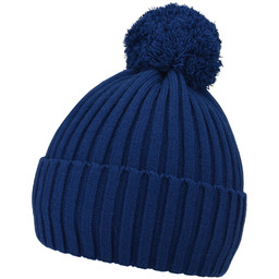 Dziecięce czapka zimowa z pomponem Noviti CZ077-B-01 Granatowa