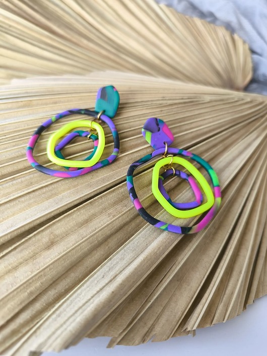 Dzikie HOOPSY oryginalne kolczyki na sztyfcie