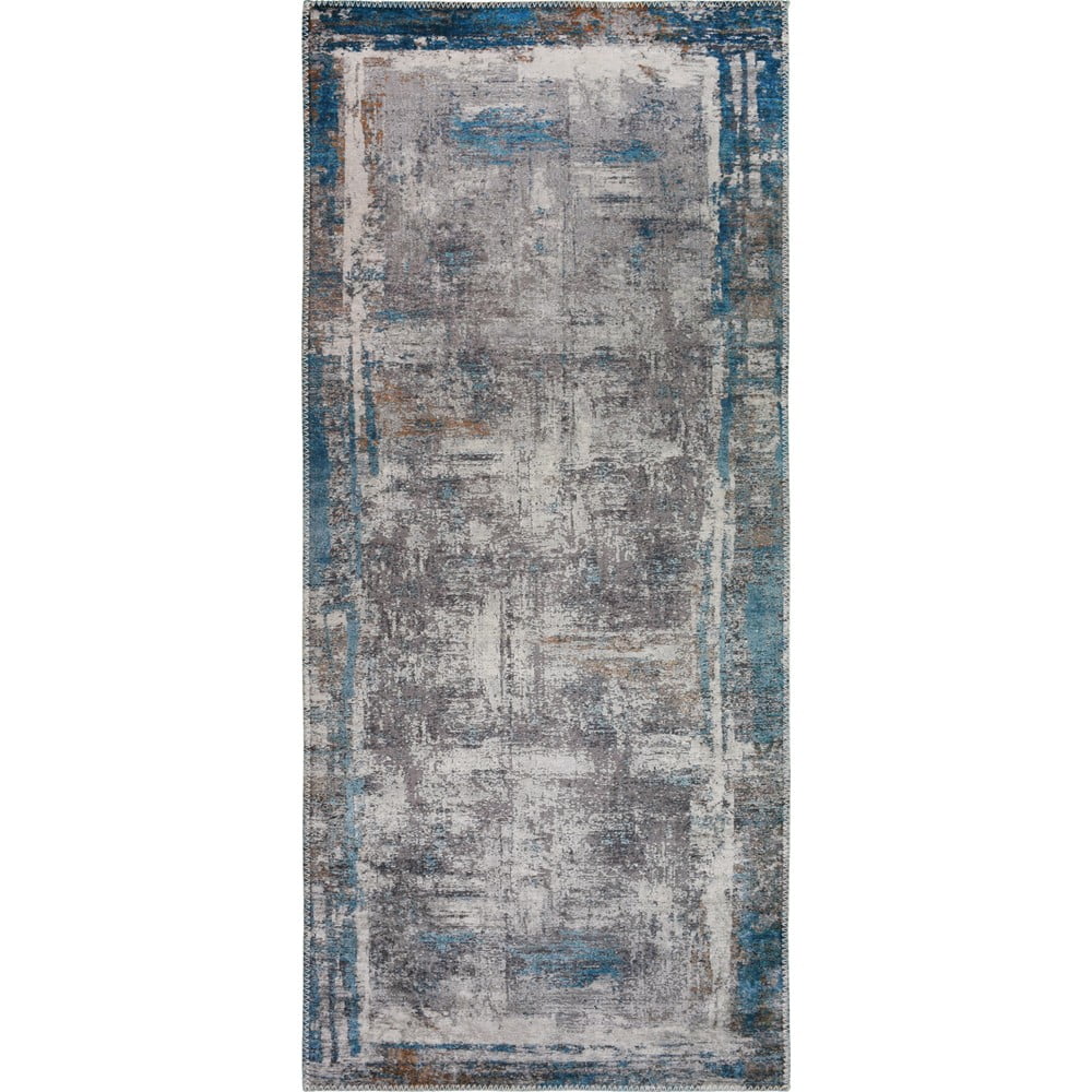 Niebieski chodnik odpowiedni do prania 80x200 cm Abstract Colors Blue – Vitaus