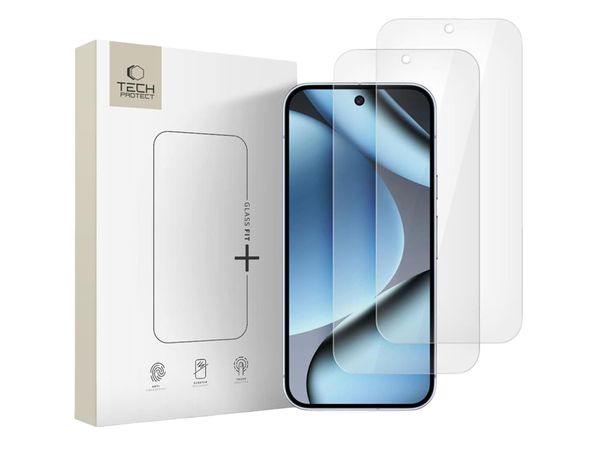TECH-PROTECT Glass Fit+ 2-Pack Google Pixel 9 Pro Xl / 10 Pro Xl Clear 5906302331956