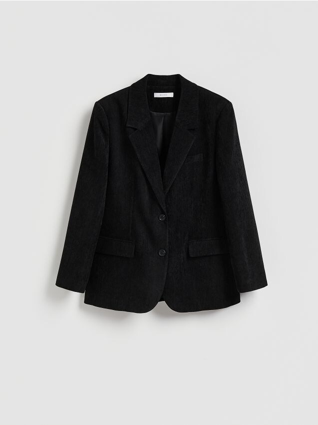 Reserved - Jednorzędowa marynarka - czarny