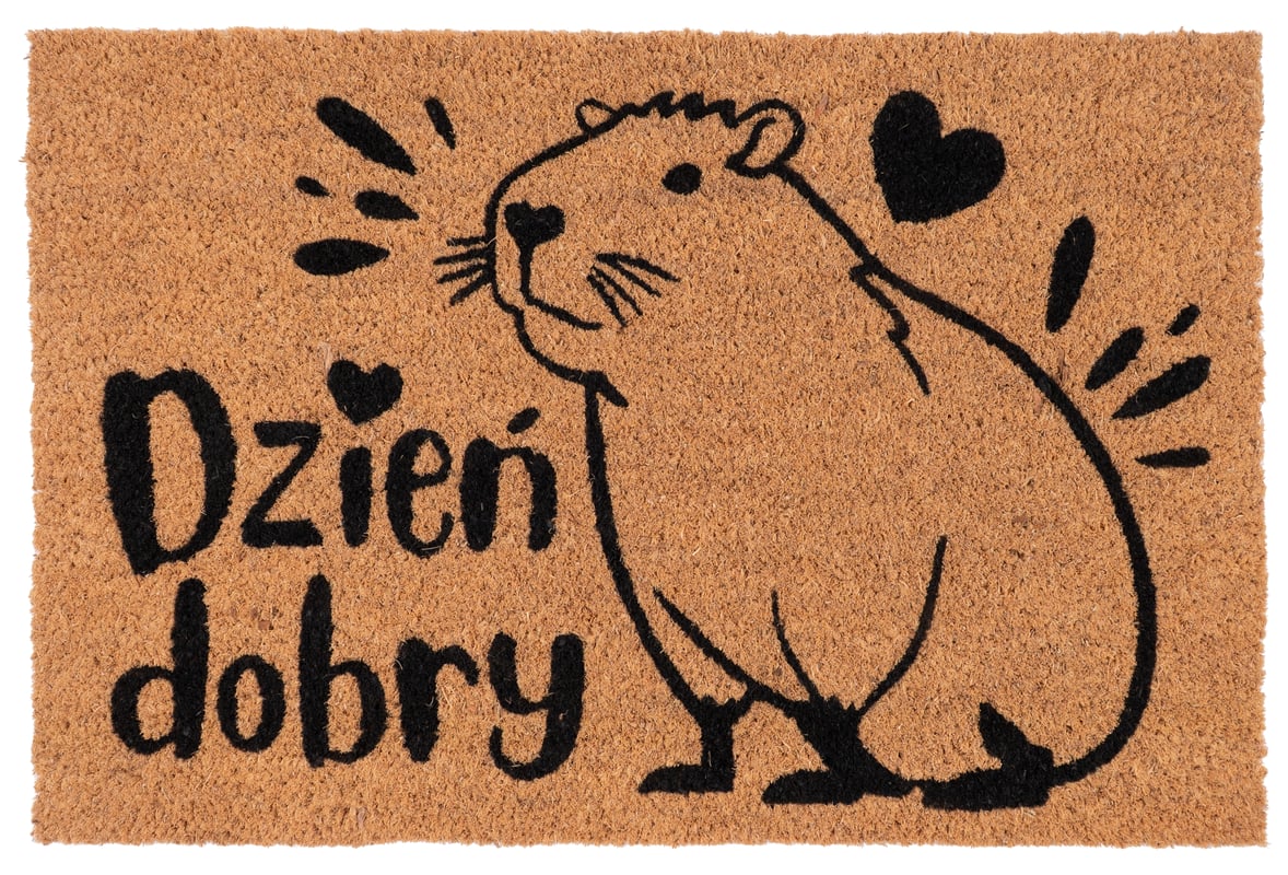 Wycieraczka kokos Kapibara 60 x 40 cm