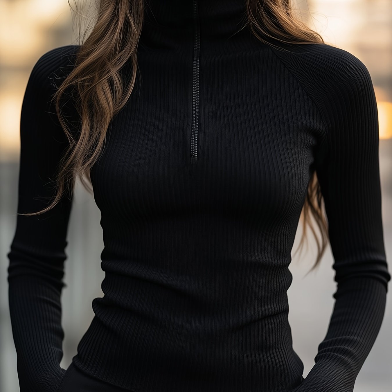 TEMU Damska Koszulka z Długim Rękawem na Jesień