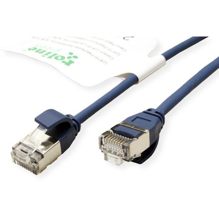 ROLINE GREEN 21.44.3340 kabel sieciowy Niebieski 0,15 m Cat6a U/FTP (STP)