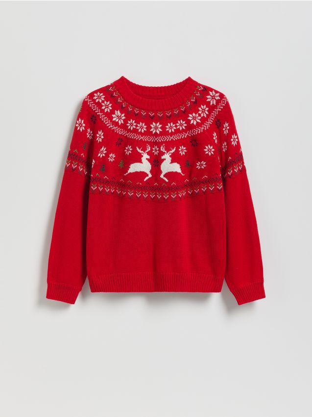 Reserved - Świąteczny sweter - czerwony