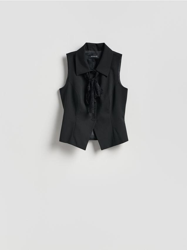 Reserved - Kamizelka z wiązaniem - czarny