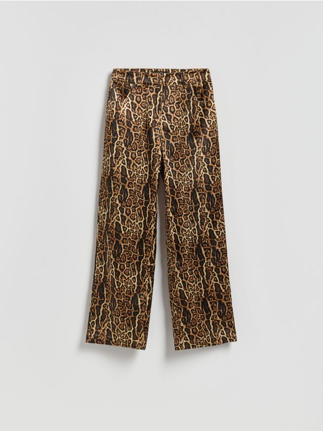 Reserved - Spodnie ze zwierzęcym wzorem - wielobarwny