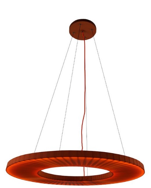 Lampa wisząca NEXO Z4 pozioma 100cm 4000K - czerwona terakota