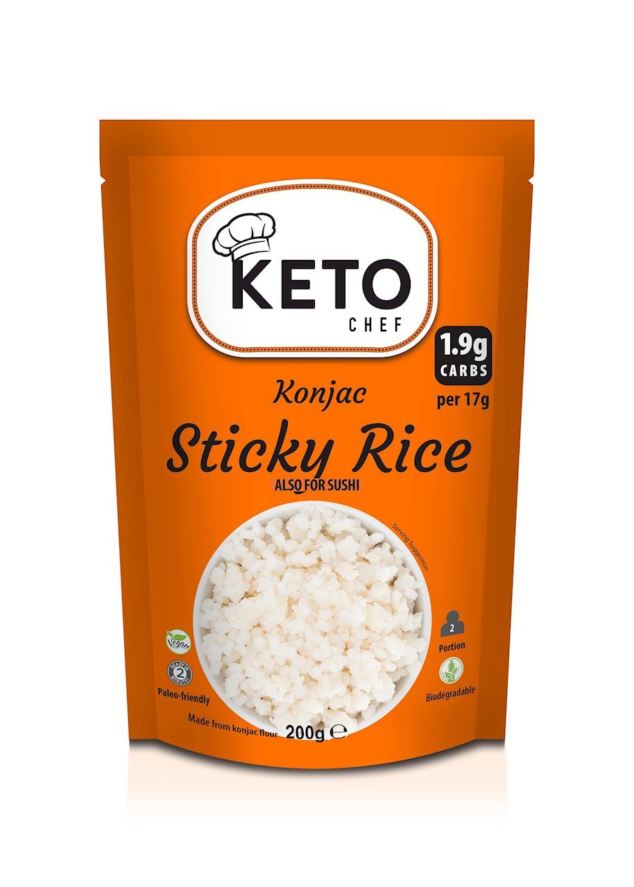 MAKARON (KONJAC) STICKY RICE BEZGLUTENOWY 200 g - KETO CHEF (BETTER THAN FOODS)