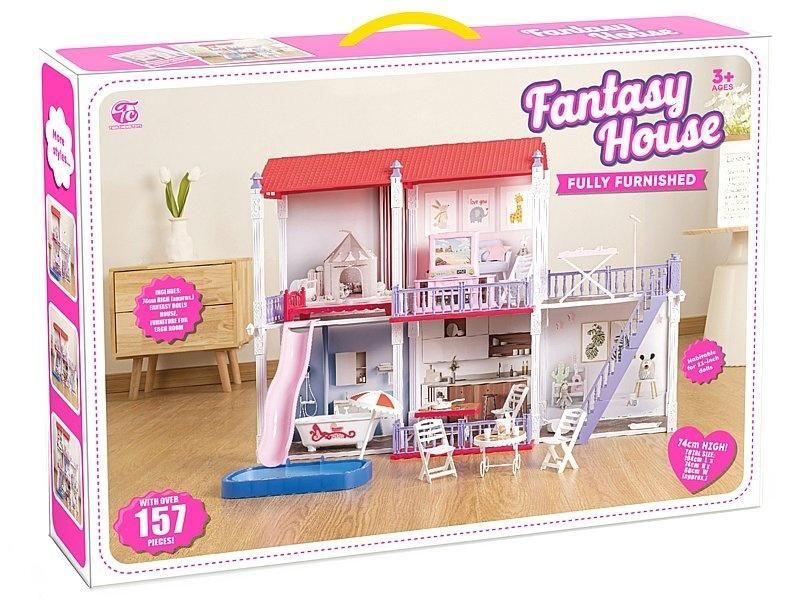 Domek dla lalek z meblami