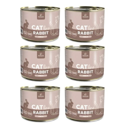 Pokusa CatLine Królik 6x200g Mokra karma dla kota z królikiem