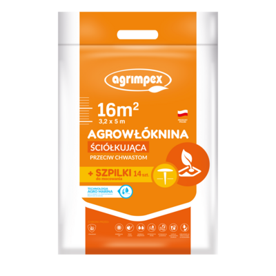 Agrowłóknina Hobby ściółkująca Agro-Marina 50g +14 Szpilek 3,2 x 5 m