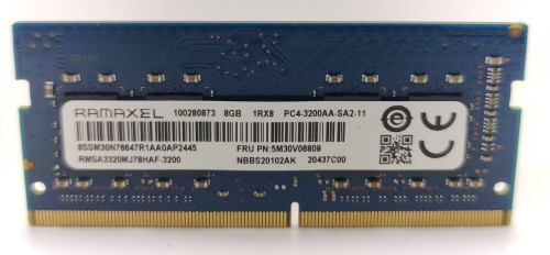 Lenovo FRU 5M30V06809 (RAMAXEL) 1x8GB 3200MHz 260-pinDDR4 SODIMM pamięć