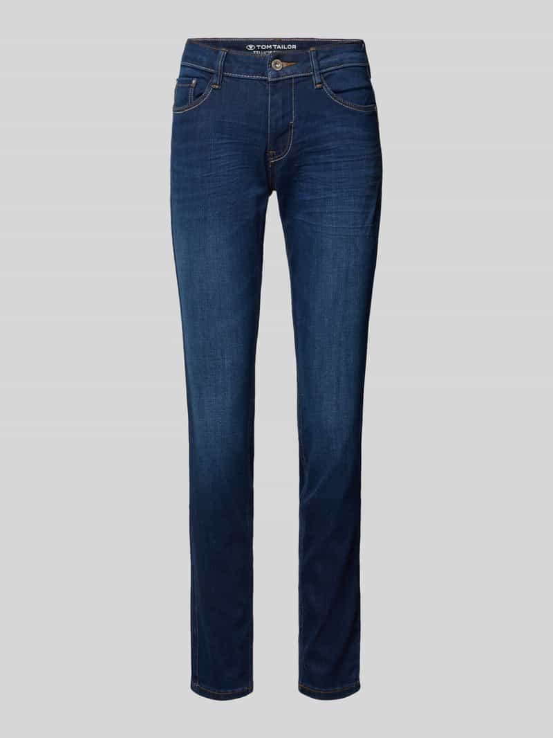 Jeansy o kroju skinny fit z mieszanki bawełny