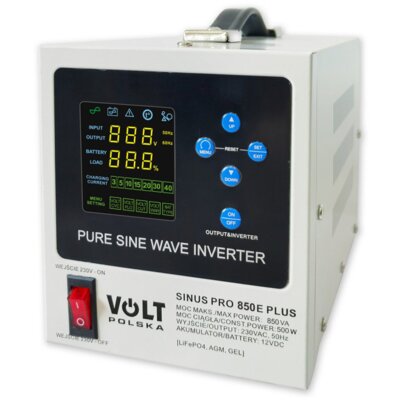 VOLT POLSKA Zasilacz UPS VOLT Sinus Pro 850 E Plus 12V 850VA 500W 3SPM08012M