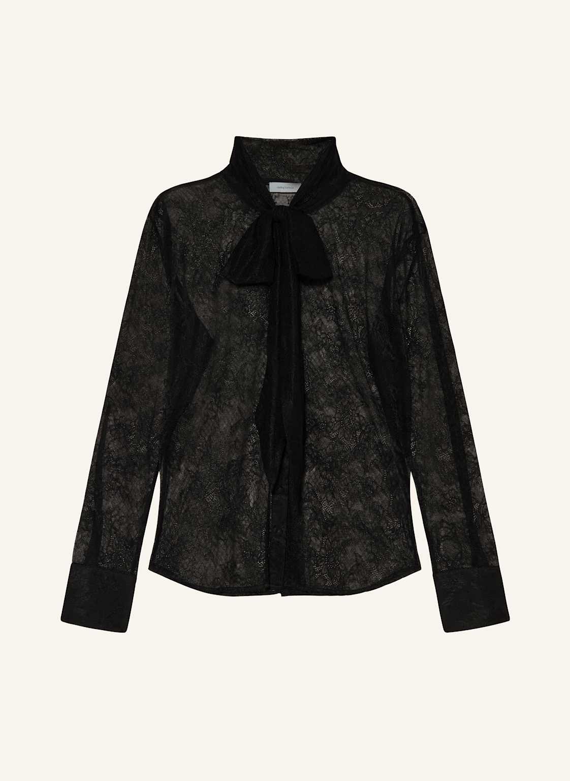 Darling Harbour Bluzka Z Wiązaniem Pod Szyją Z Koronki schwarz