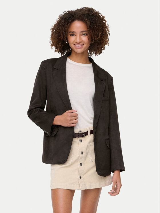 ONLY Marynarka Lina 15357019 Brązowy Loose Fit