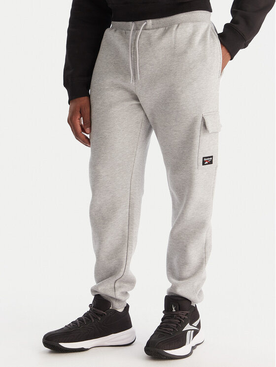 Reebok Spodnie dresowe Wada RK25147CCM Szary Regular Fit