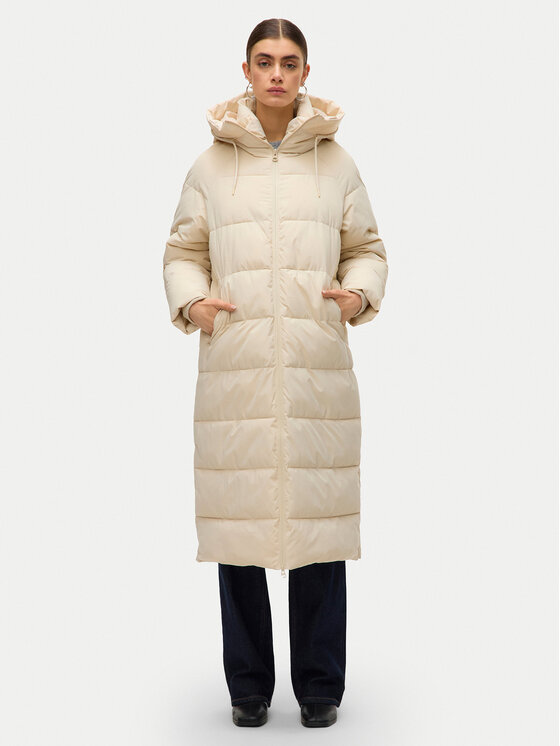 Vero Moda Płaszcz zimowy Elanor 10332382 Beżowy Regular Fit