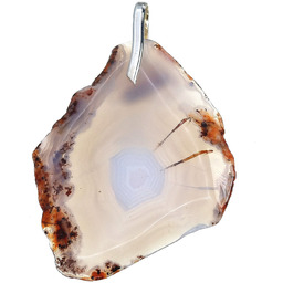 Agat Madagaskar Piękny Wisiorek Srebro 925 Unikat