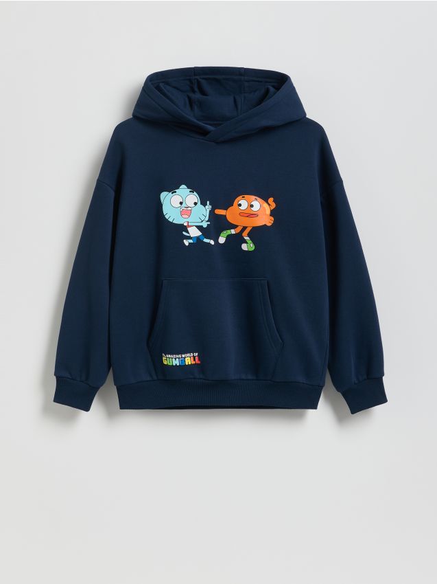 Reserved - Bluza Niesamowity Świat Gumballa - granatowy