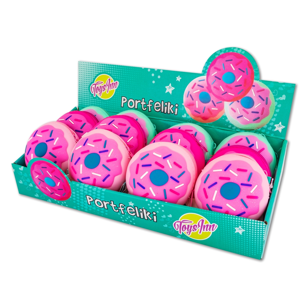 Portfelik Donut silikonowy STnux (STN 5799). mix kolorów