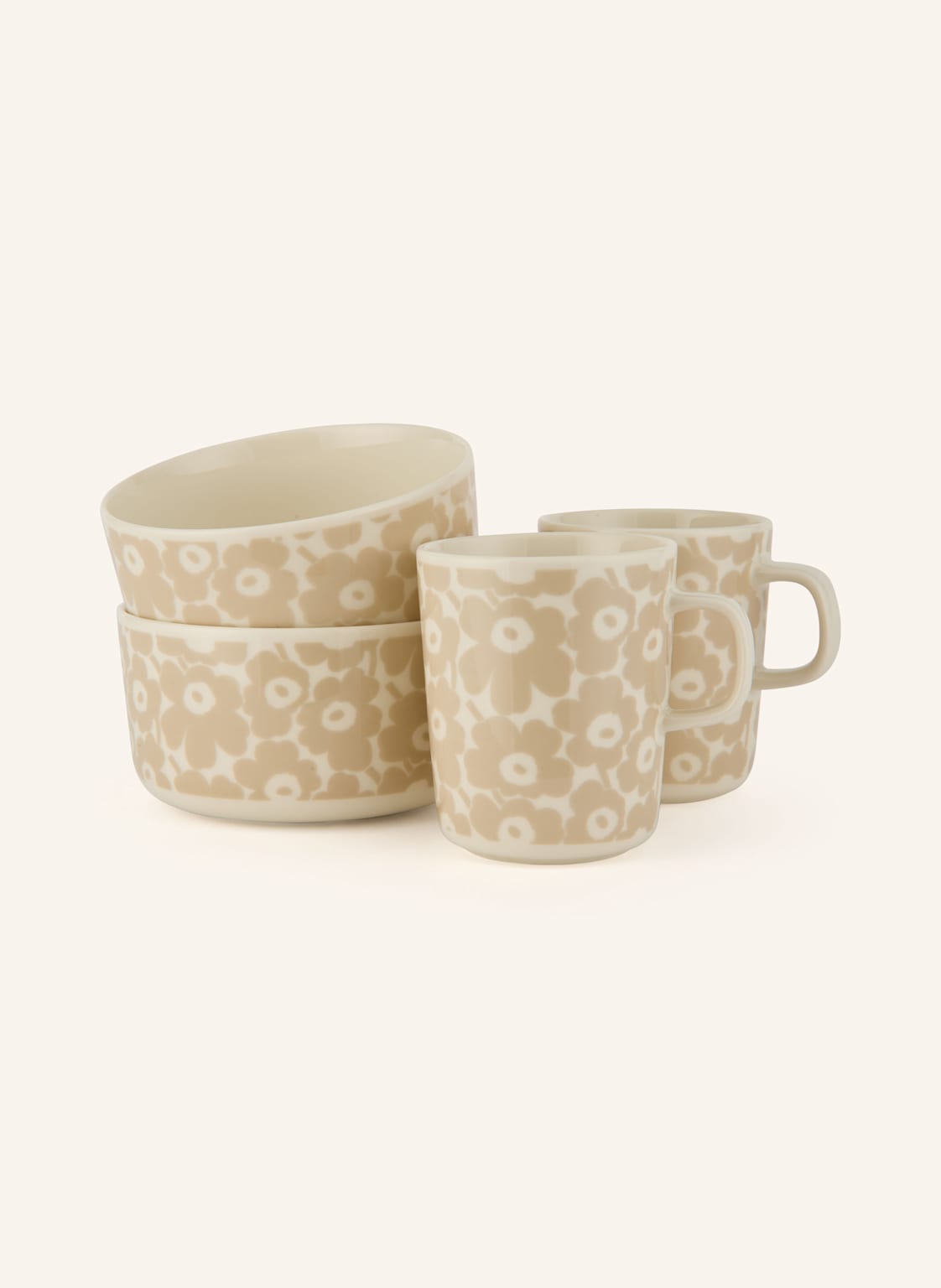 Marimekko 4-Cz. Zestaw Śniadaniowy Oiva Pikkuinen weiss