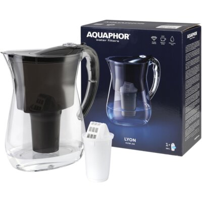 Dzbanek filtrujący AQUAPHOR Lyon Czarny + Wkład A5