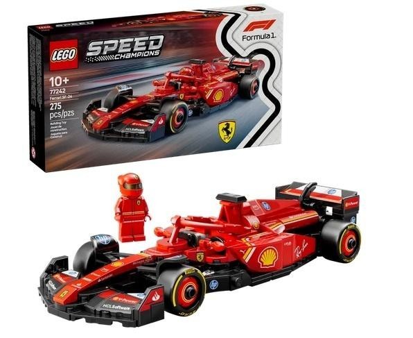 LEGO SPEED CHAMPIONS 77242 (4szt) Bolid F1 Ferrar