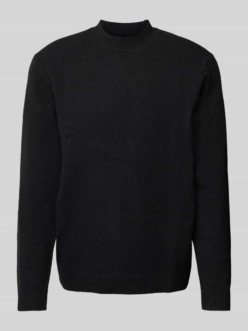 Sweter z dzianiny z kołnierzykiem polo model ‘MAVERICK’