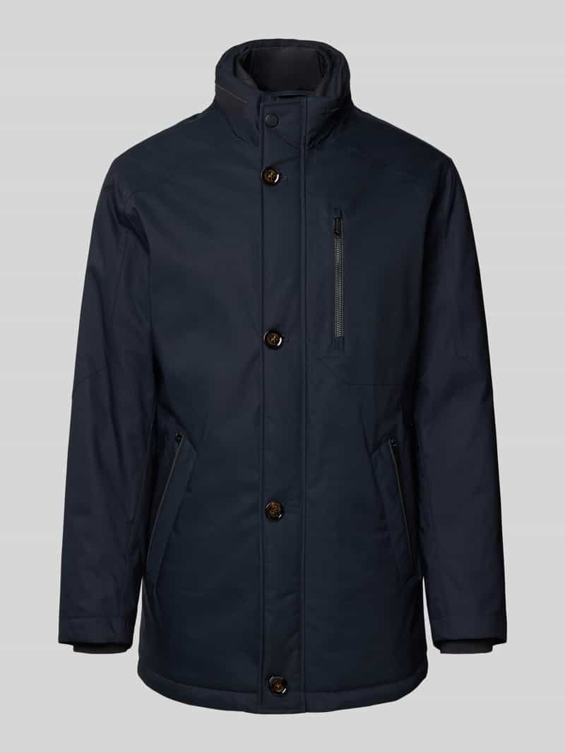 Kurtka o kroju regular fit ze stójką z podszewką model ‘City’