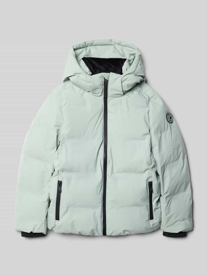 Kurtka pikowana o kroju regular fit z kapturem z podszewką model ‘MUYLA’